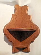 Vintage Stabile Eck-Wandregal massiv Kieferholz  2 Etage H - 59cm