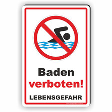 Baden verboten lebensgefahr - baden,