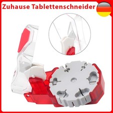 Tablettenteiler Pillen Schneider Tabletten Box Tablettenzerkleinerer 6 Fächer