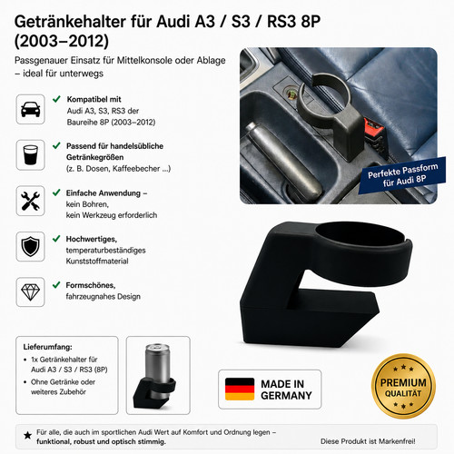 Getränkehalter für audi - für, a3