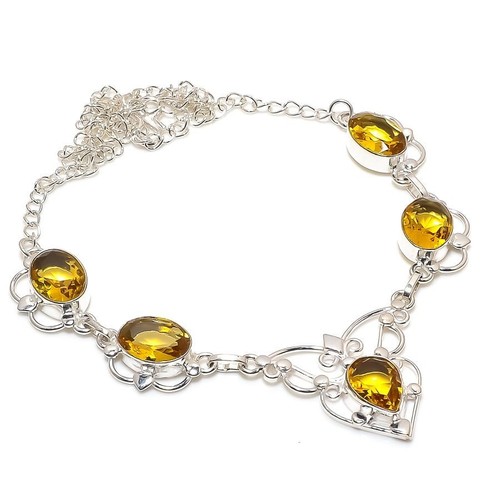 Gelber citrin edelstein 925 - gelber,