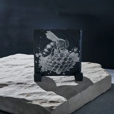 Schiefer Untersetzer mit