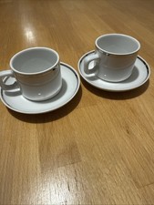 Picco Porzellan Espresso Tassen 2 Stück mit Unterteller