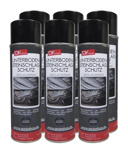 Unterbodenschutz schwarz - 6x,