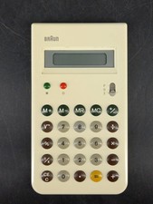 BRAUN Taschenrechner ET 55 Weiß Type 4835 Design Dieter Rams 80er Calculator