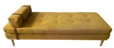 Daybed strukturstoff gelb bett - daybed,