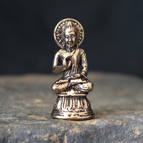 Mini buddha figur aus - mini, messing