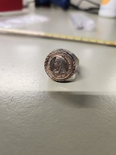 Queen Victoria Münze Ring Siegelring ca. 26 gr Gestempelt 