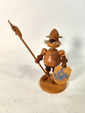 Holzfigur Ritter Augustin DDR Werbefigur Schloss Augustusburg Erzgebirge um 1960