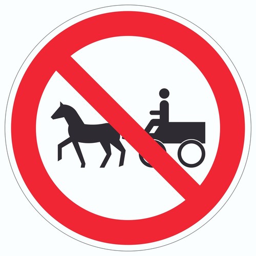 Durchfahrt verboten kutsche - verboten,