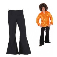 Schlaghose Schwarz Hippie 70er