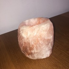 Salzlampe  für Teelicht Salzkristall Himalaya Handgefertigt
