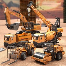 Kinder Spielzeug Baustellen Modell Set Bau Fahrzeug Sammlung