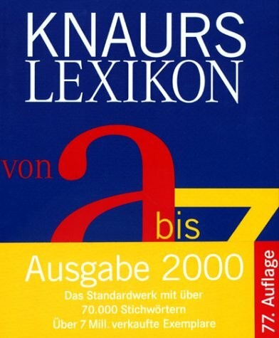 Knaurs lexikon von z - knaurs,