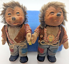 2 x steiff Mecki 717 B  1952 - 1958 Gummiköpfe sGUT KFS/KF