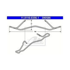 ATE Feder für Bremssattel vorne für Citroen Dacia Ford Mazda Peugeot Volvo