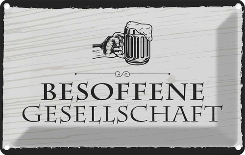 Blechschild 20x30 - , cm