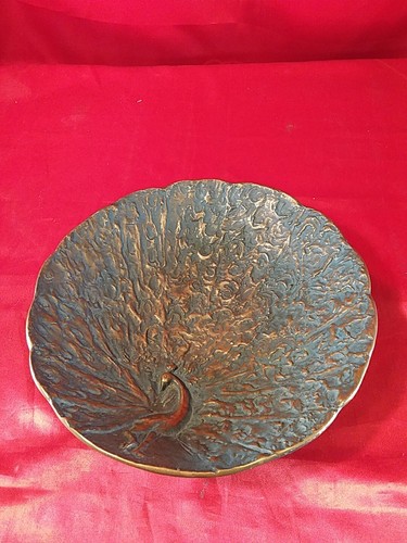 Antike schale bronze pfau - antike,