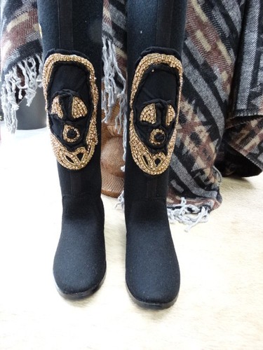 Sale schwarze filzstiefel - schwarze,
