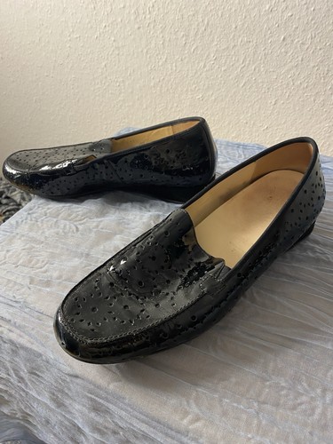 Schwarze lack slipper hassia - lack-slipper,