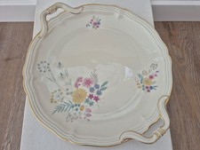 Rosenthal Chippendale - Torten-/Gebäckplatte mit Blumenmotiv und Goldrand