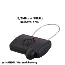 Multialarm Aktiv Etiketten AM+RF 58kHz + 8.2MHz mit 17cm Seil Warensicherung 
