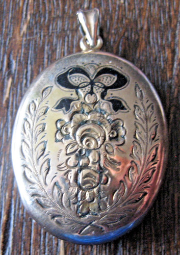 Biedermeier medaillon silber - medaillon,