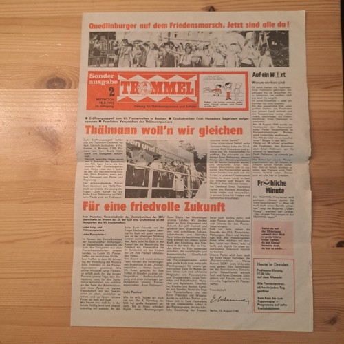 Ddr zeitung thälmannpioniere - zeitung,