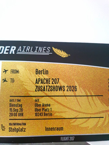 Apache 207 ticket innenraum - apache,
