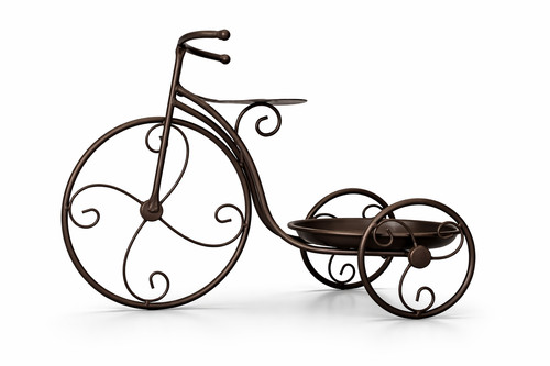 Pflanzfahrrad metall braun - pflanzfahrrad,