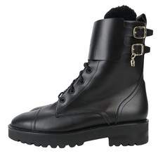 Aigner Damen Schuhe Stiefelette Gr. 40 Schwarz Leder Ankle Boots