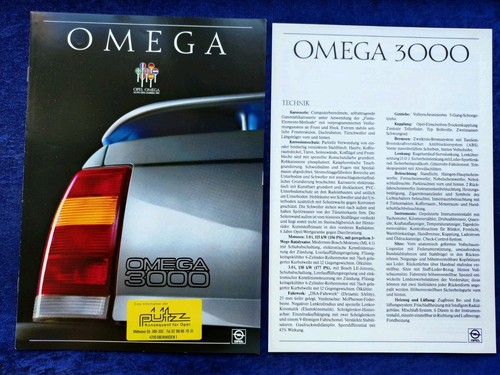 Opel omega prospekt 1987 - a, 3.1987