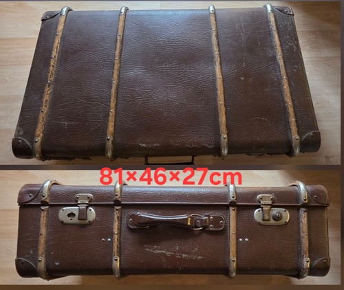 Großer vintage reisekoffer - vintage,