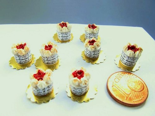 2 waldbeer eis törtchen - ,