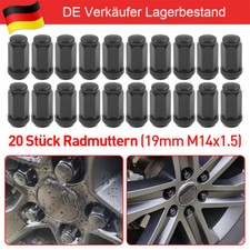 20 Radmuttern Kegel ges. sw