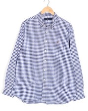 RALPH LAUREN Oxford Hemd Herren Größe XL Regular Fit Langarm Kariert VR3482