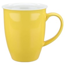 Kaffeebecher zitronengelb - kaffeebecher,