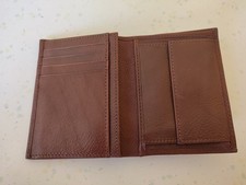 Geldbeutel Herren Geldbörse Portemonnaie »Echt Leder« Tchibo TCM Braun - NEU