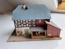 Modelleisenbahn, DDR, Firma Auhagen, Modell Wassermühle 1/21, Holz und Pappe