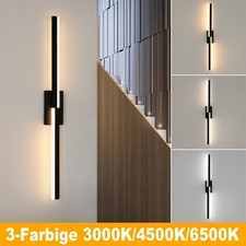 80cm Modern LED Wandleuchte 3-Farbige Wandlampe Wohnzimmer Treppenhaus Küche 12W