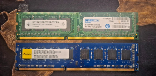 Ddr3 desktop ram - 2x, gb
