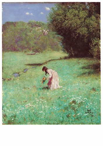 Alte hans thoma waldwiese - ak,