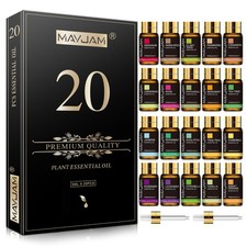 MAYJAM Ätherische Öle Set 20Pcs Aromatherapie Duftöl für Diffusor Luftbefeuchter
