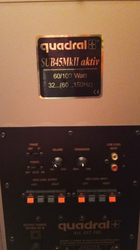 Quadral sub 45mkii - quadral, aktiv