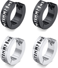 Punk Wikinger Creolen Ohrringe