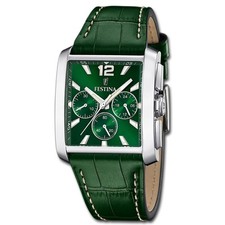 Festina Herrenuhr Leder grün