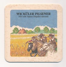 Bierdeckel Wicküler Pilsener - 3 Musketiere Wuppertal