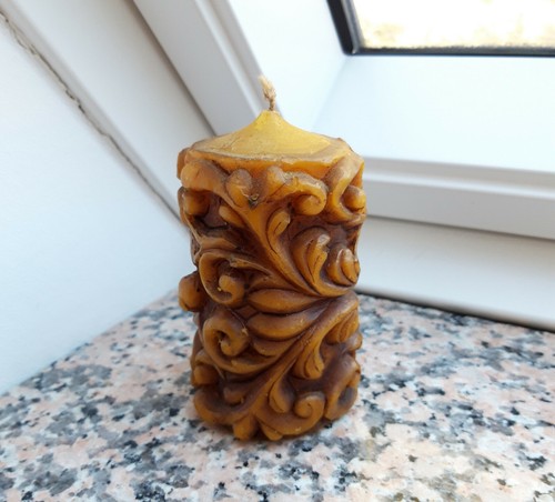 Vintage prunkkerze wachskerze - prunkkerze,