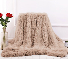 Kuscheldecke Wohndecke Tagesdecke 160x200/200x220/220x240 Felloptik Fellimmitat