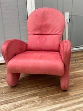 Relaxsessel Rolf Benz, rotes Nubukleder